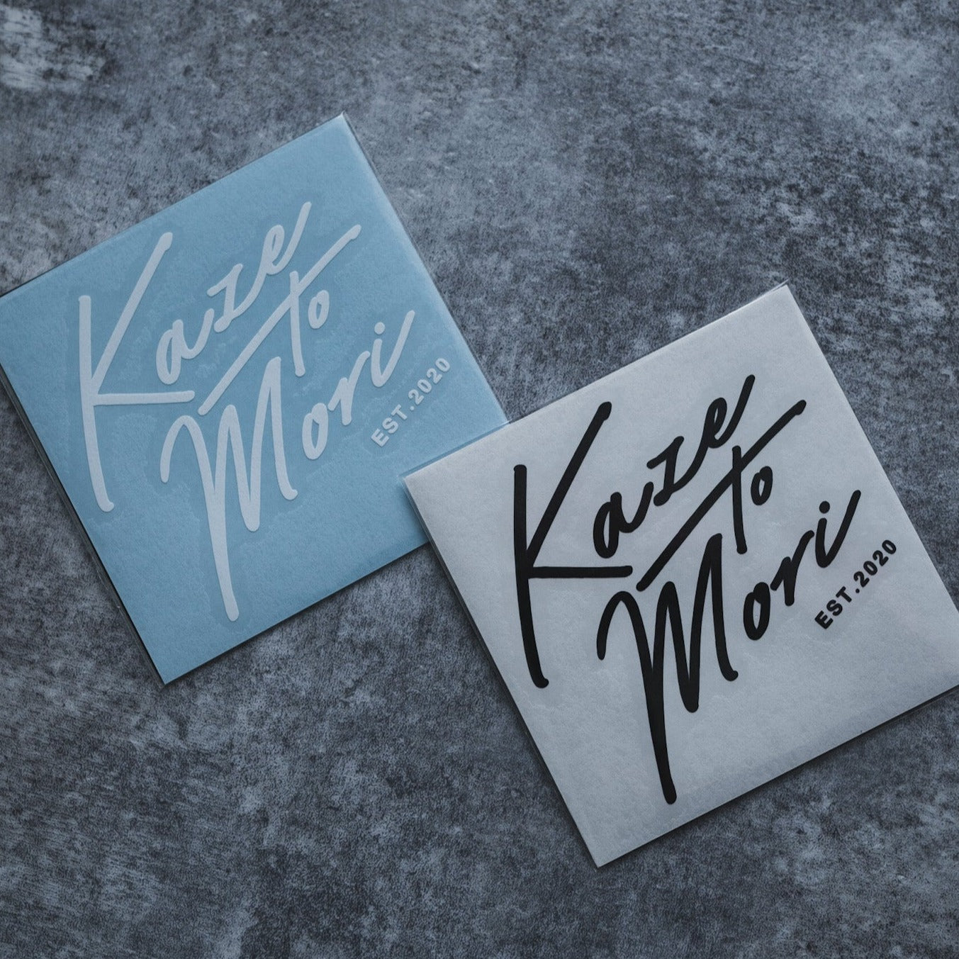 HW_DIE_CUT_STICKER_L [Mat Black/Mat White] – KAZE_TO_MORI™